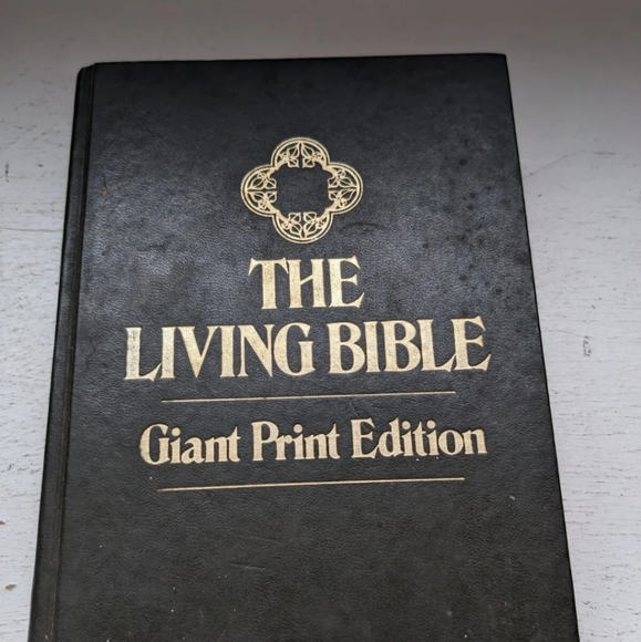The Living Bible Giant Print Edition 1984 Hardcover Vintage - Picture 3 of 10